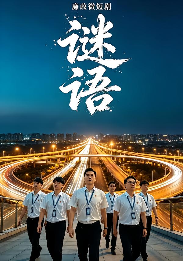 廉政微短剧：谜语海报