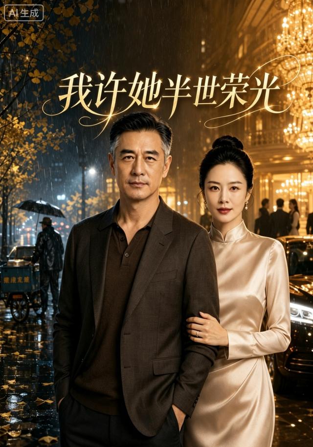 我许她半世荣光AI短剧海报