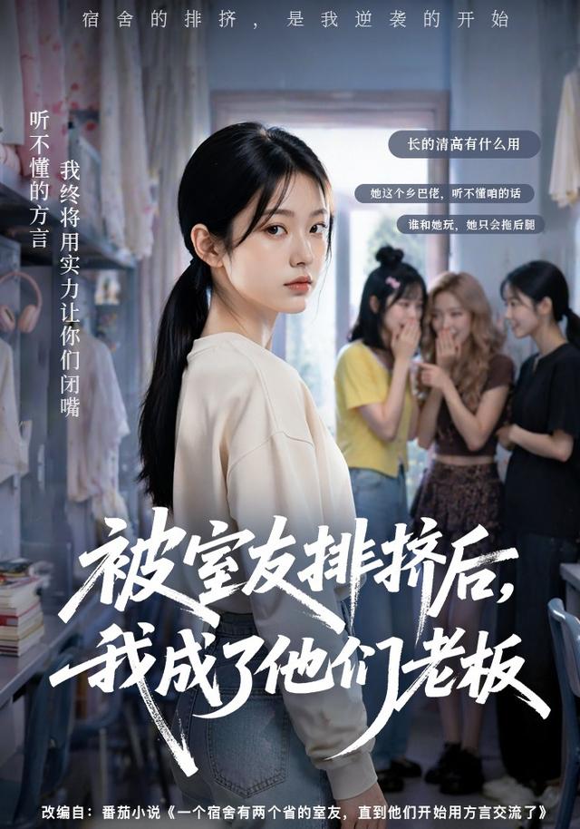 被室友排挤后,我成了他们老板AI短剧海报