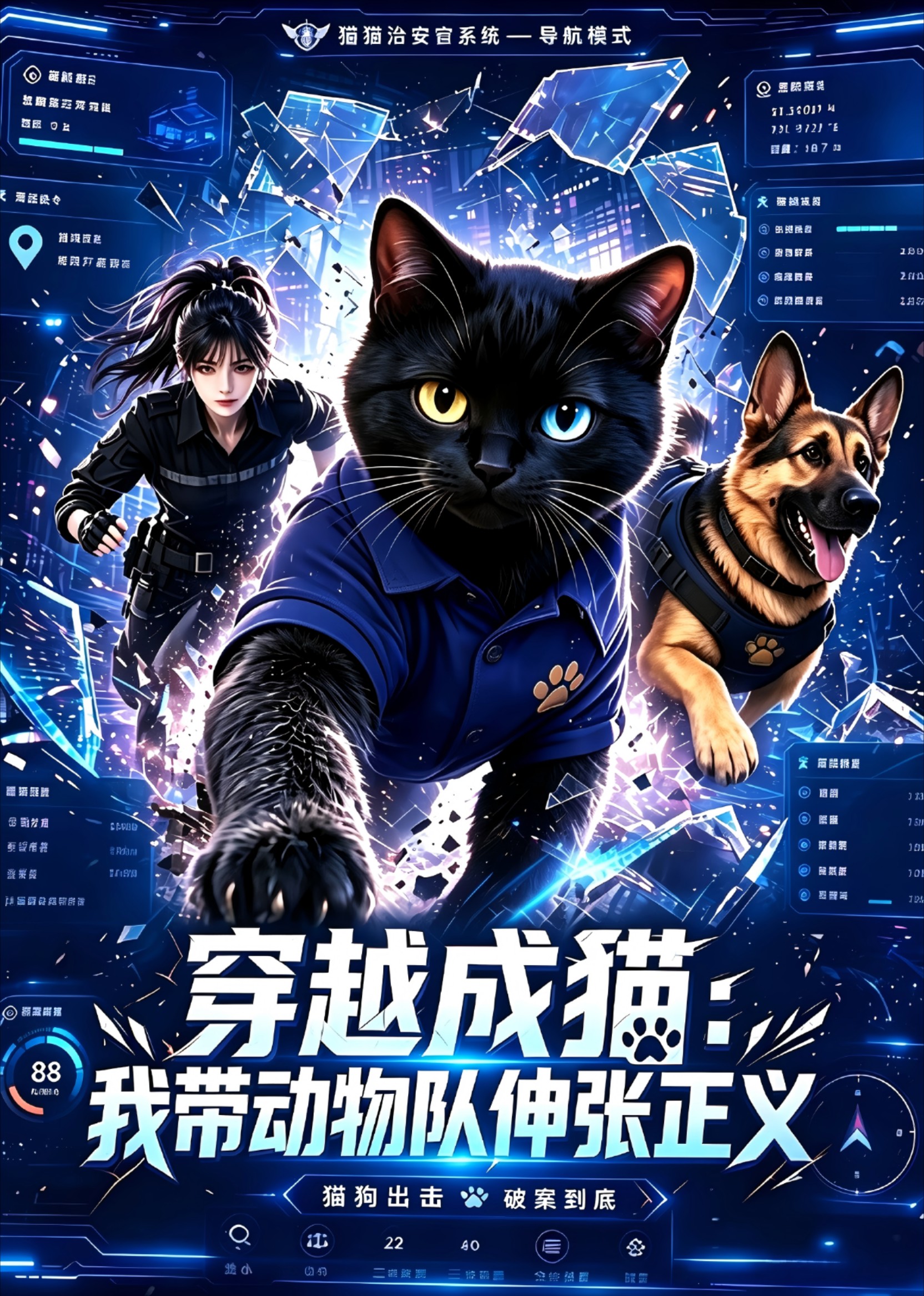 穿越成猫,我带动物队伸张正义海报
