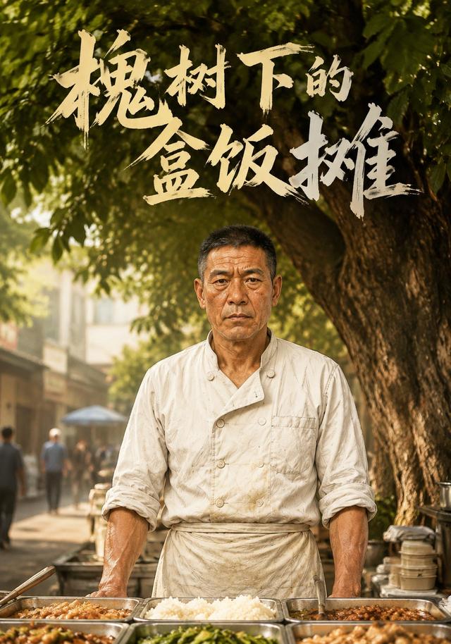 槐树下的盒饭摊AI短剧海报