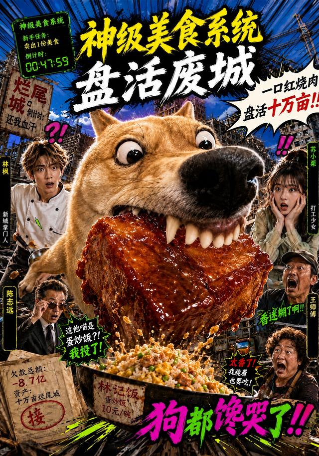 神级美食系统盘活废城海报