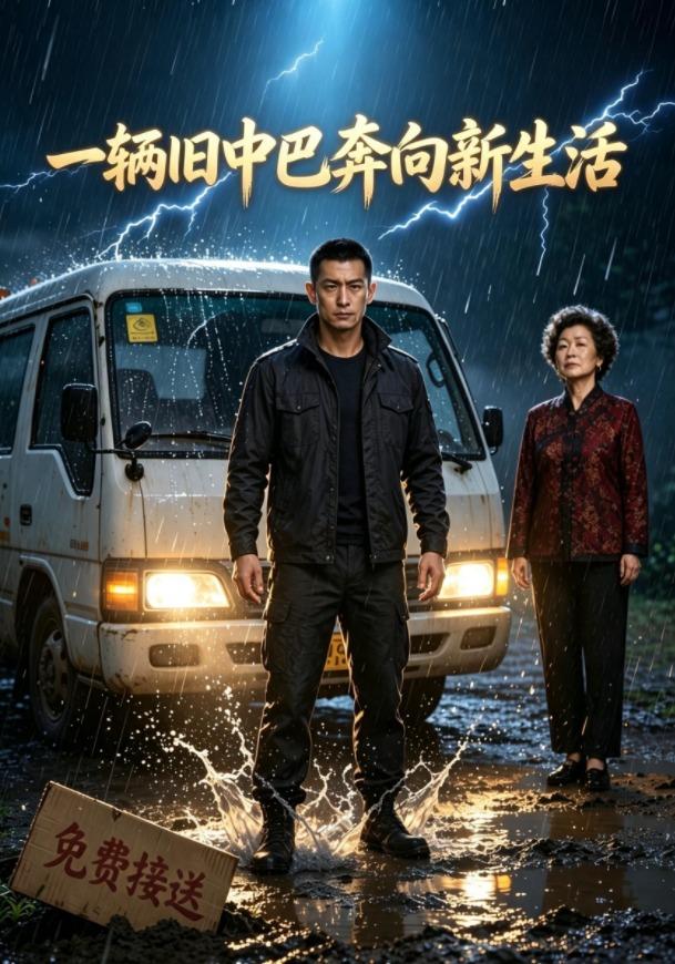 一辆旧中巴奔向新生活AI短剧海报