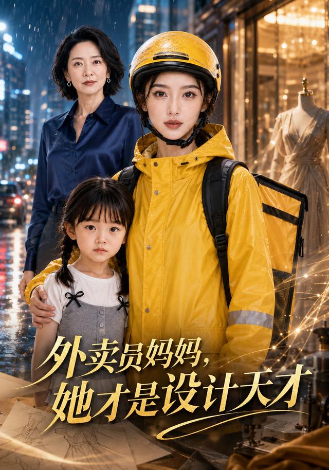外卖员妈妈,她才是设计天才AI短剧海报
