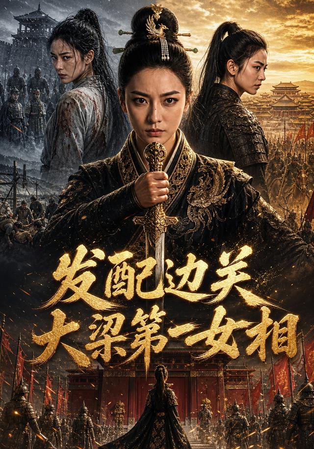 发配边关,大梁第一女相AI短剧海报
