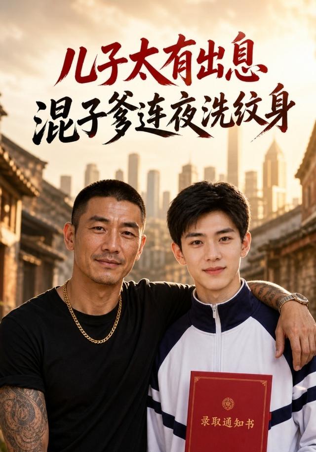 儿子太有出息,混子爹连夜洗纹身海报