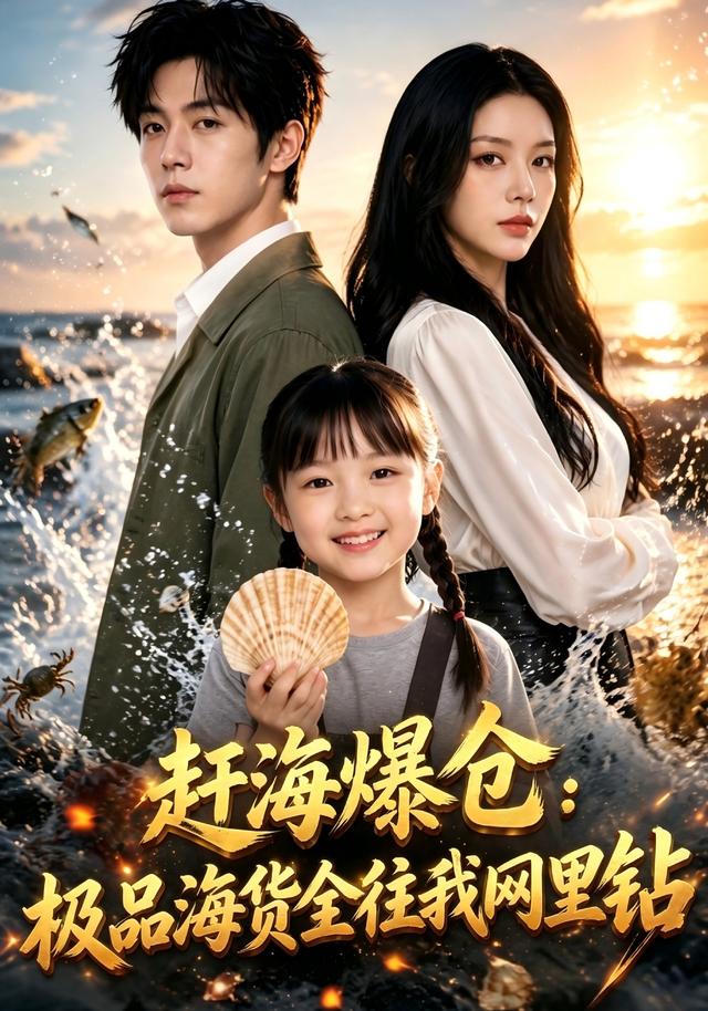 赶海爆仓:极品海货全往我网里钻AI短剧海报