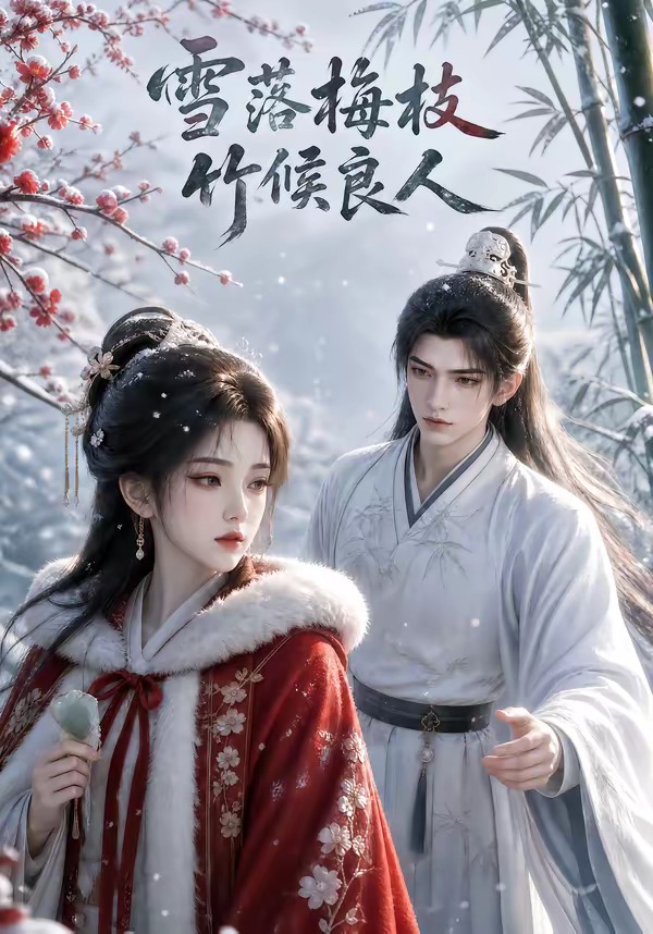 雪落梅枝,竹候良人海报