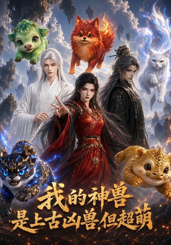 我的神兽是上古凶兽,但超萌海报