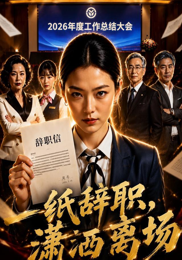 一纸辞职,潇洒离场AI短剧海报