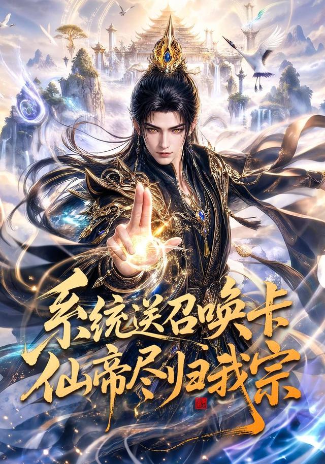 系统送召唤卡仙帝尽归我宗AI短剧海报