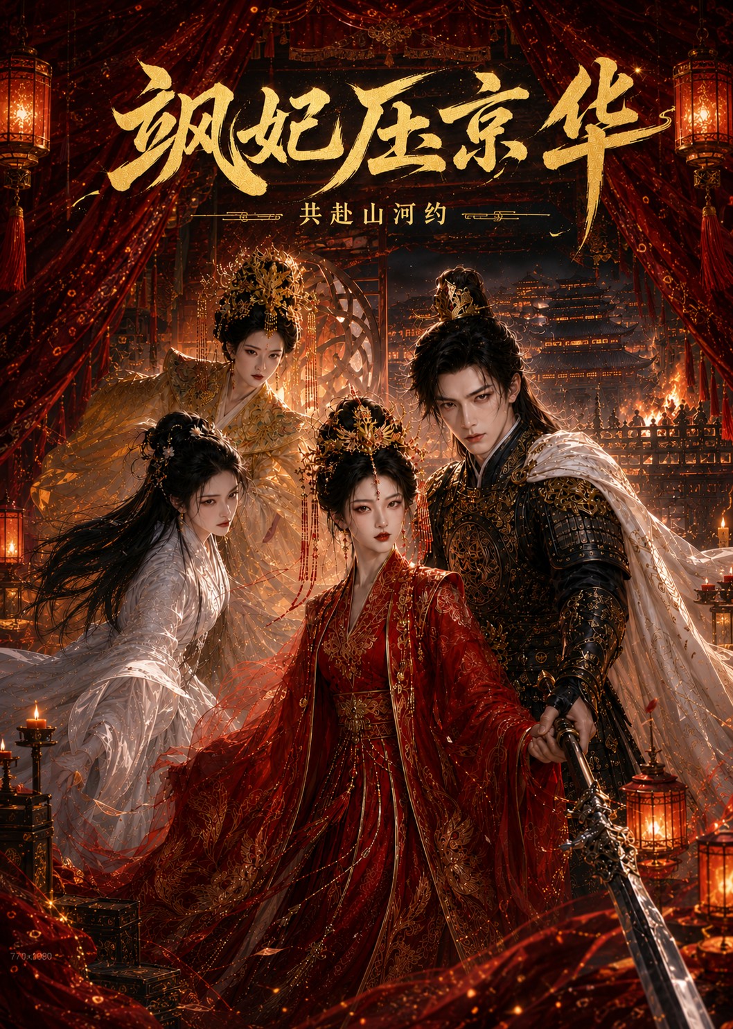 飒妃压京华:共赴山河约海报