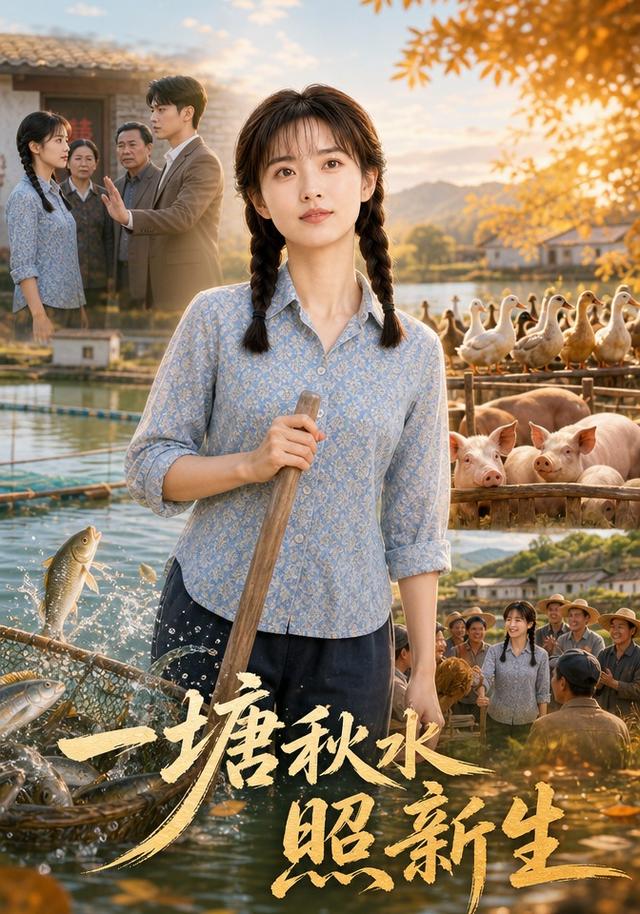 一塘秋水照新生AI短剧海报