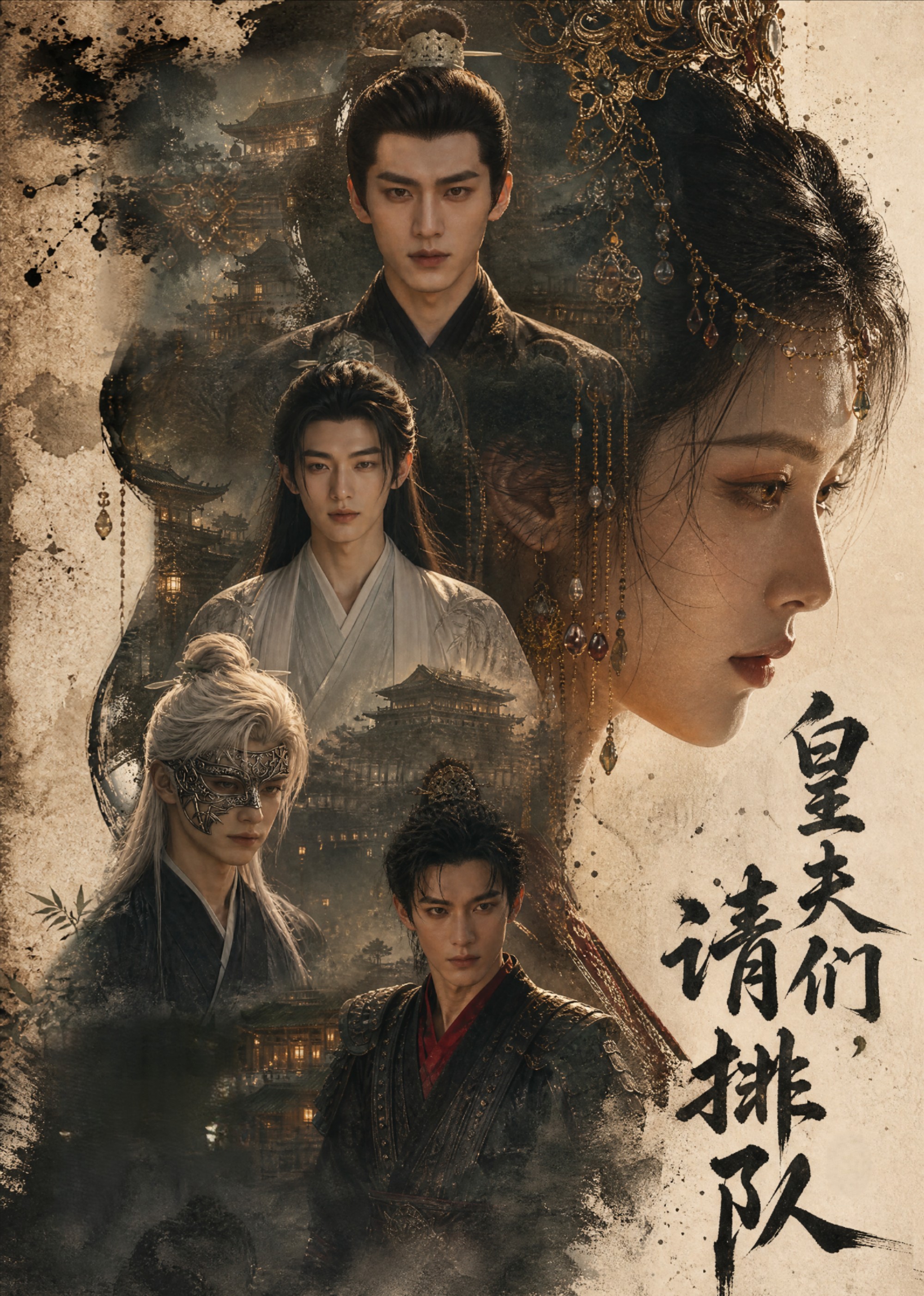 皇夫们，请排队海报